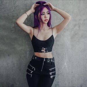 Lychee the Label Shiso Waist Buckle Bustier Crop Top